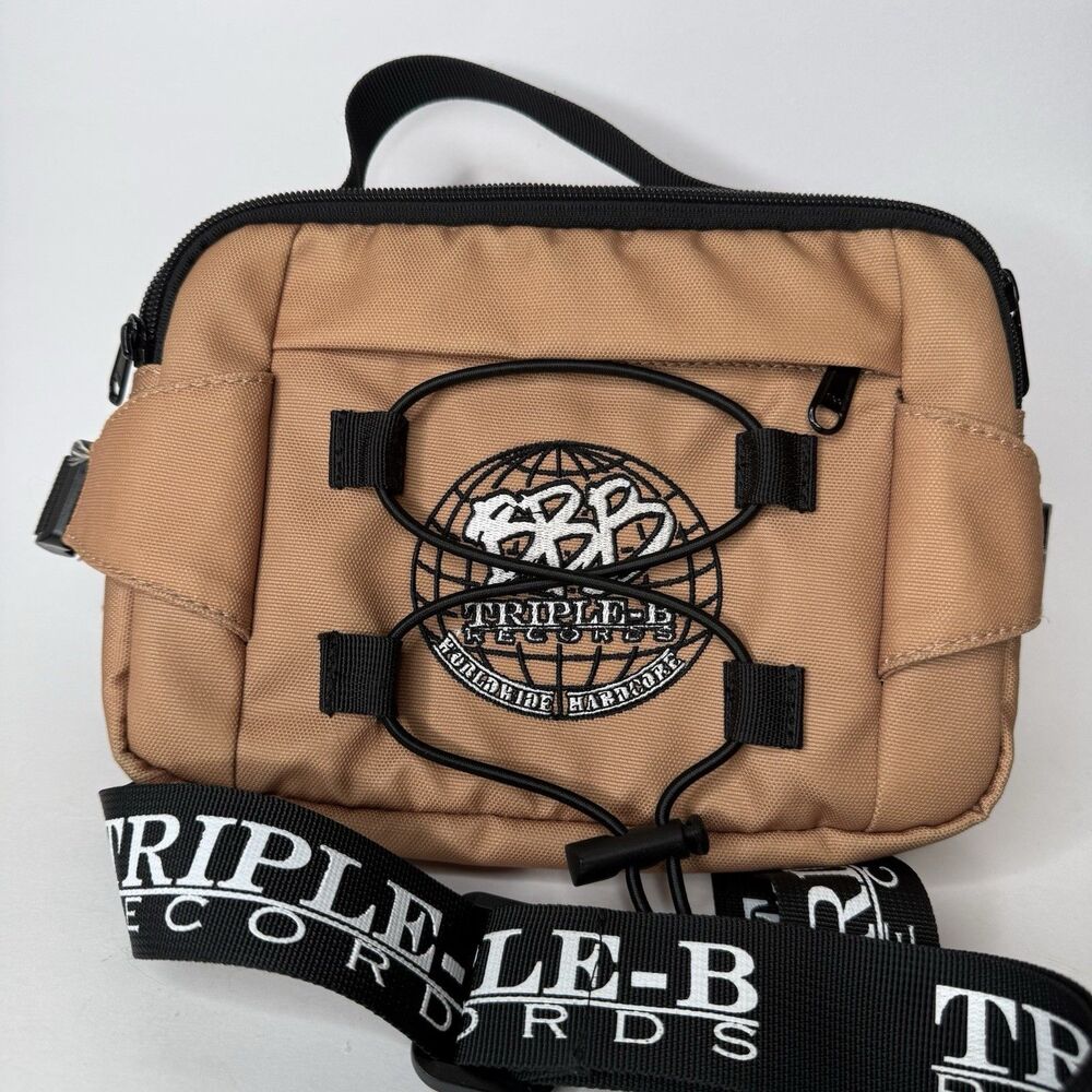 Triple B Records Worldwide Hardcore Side Bag BBB Merch Hardcore Punk Globe Logo